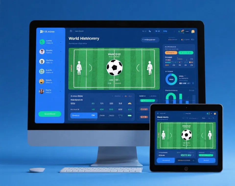 世界杯历史交锋数据界面示意图