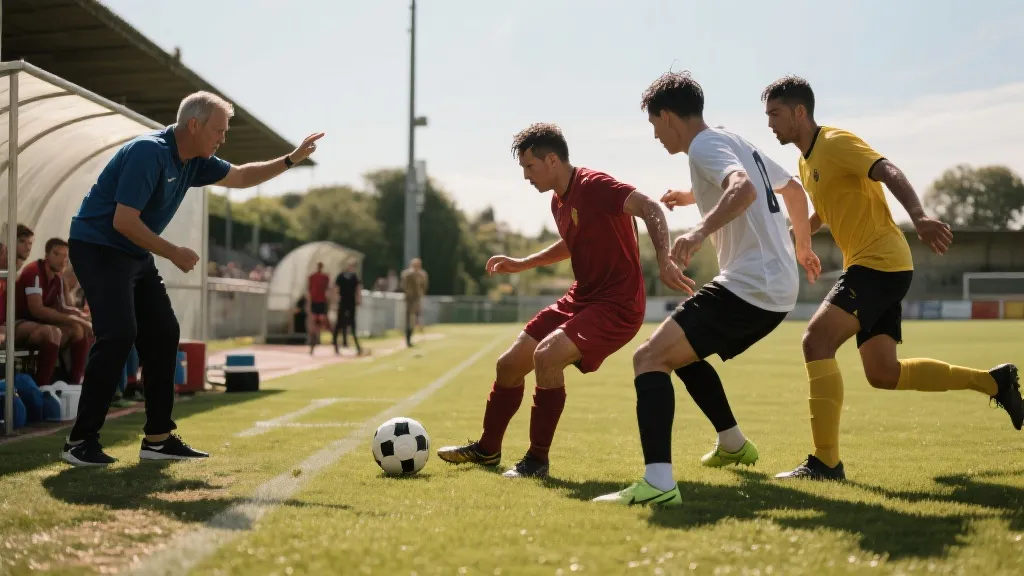 炎热夏季足球比赛的体能对抗与战术调整氛围